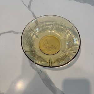 Federal Glass Sharon Amber serving bowl, 8 1/2"